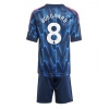 Maglie da calcio Arsenal Martin Odegaard #8 Seconda Maglia Bambino 2025-26 Manica Corta + Pantaloni corti)